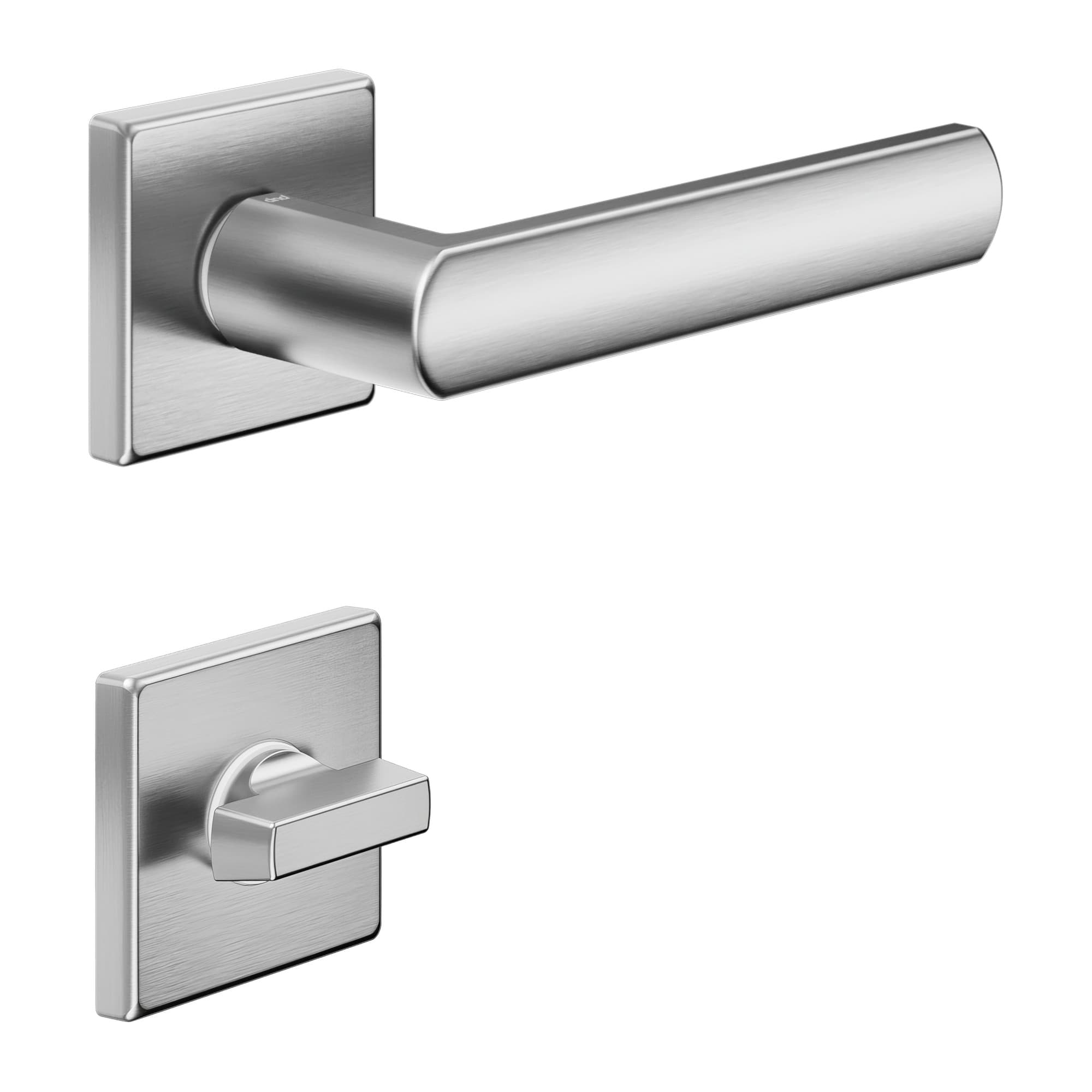 Ручка нажимна DND luce 02 LC14T з WC-комплектом — ZCS матовий хром