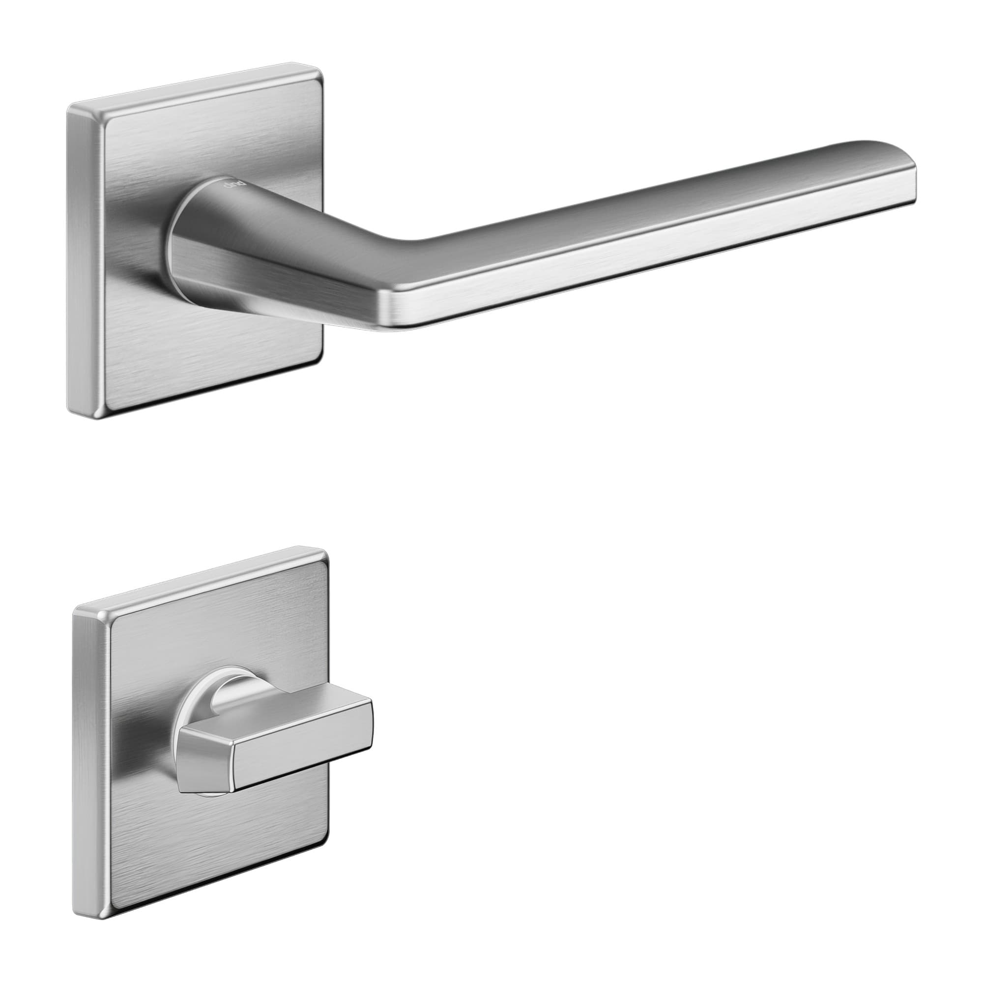 Ручка нажимна DND luce P 02 LP14T з WC-комплектом — ZCS матовий хром