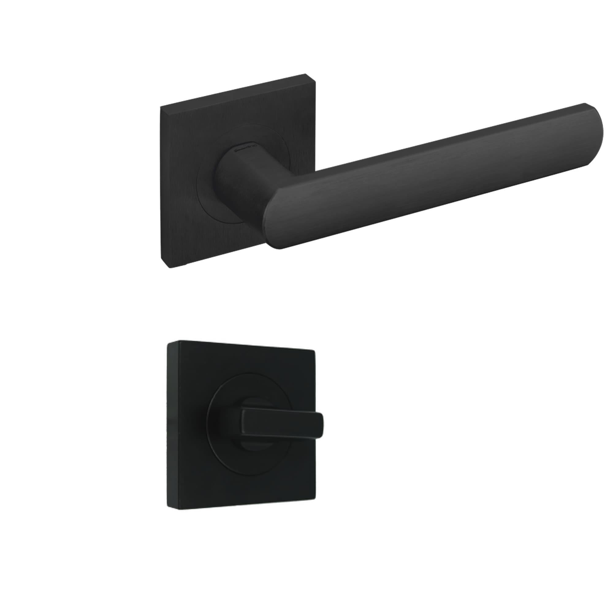 Ручка нажимна DND luce 02 LC55T з WC-комплектом — ZNE чорний