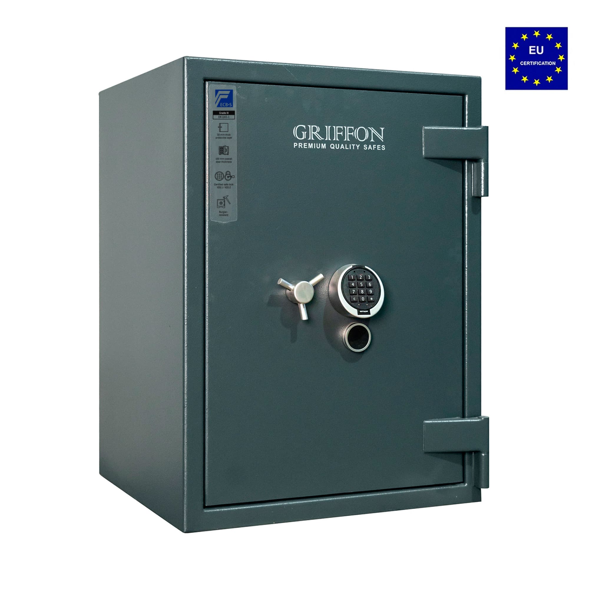 Сейф зламостійкий GRIFFON CLE III.80.K.E DARK GREY