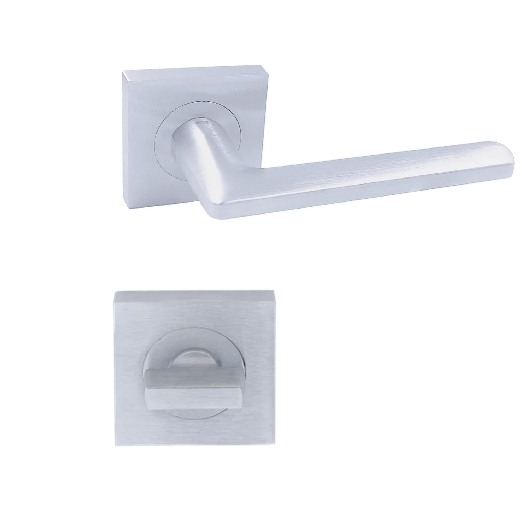 Ручка нажимна DND luce P 02 LP55T з WC-комплектом — ZCS матовий хром