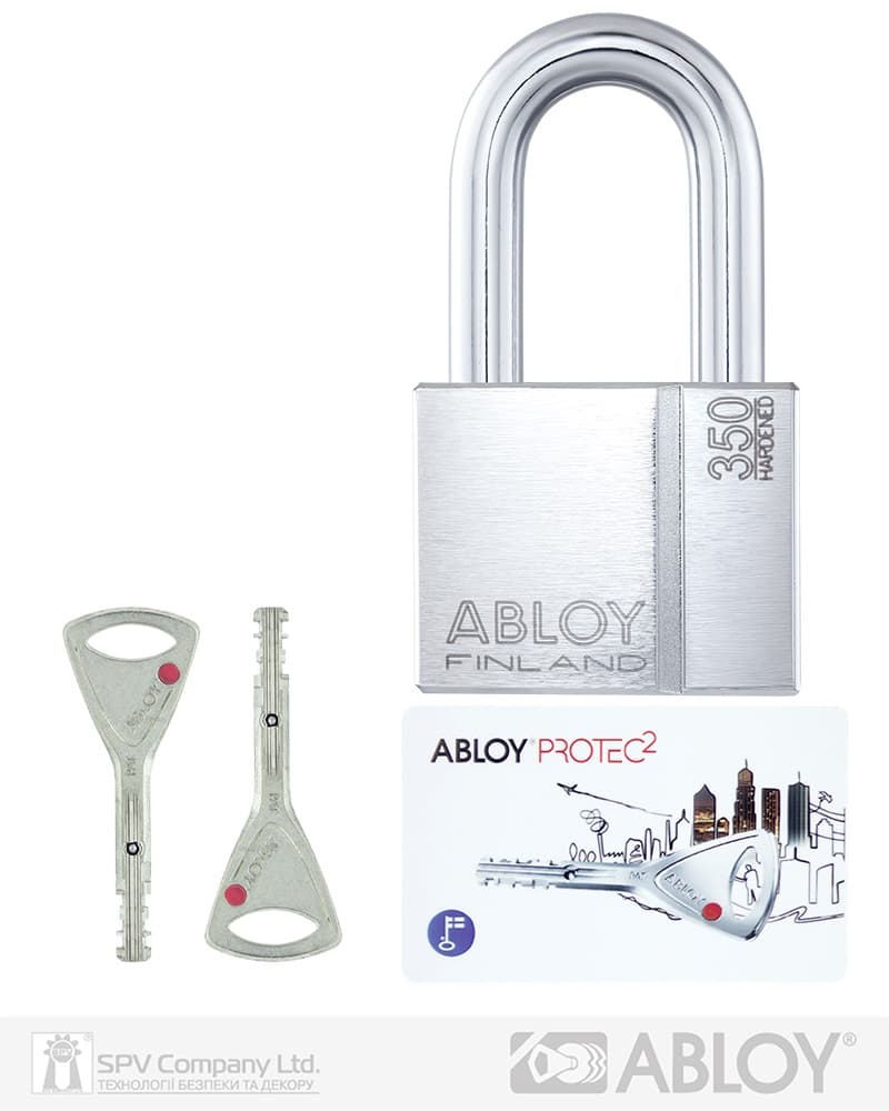 Замок навісний ABLOY PL350 PROTEC2 TA77BB 2KEY PR2_T NR_shackle 50мм 14мм