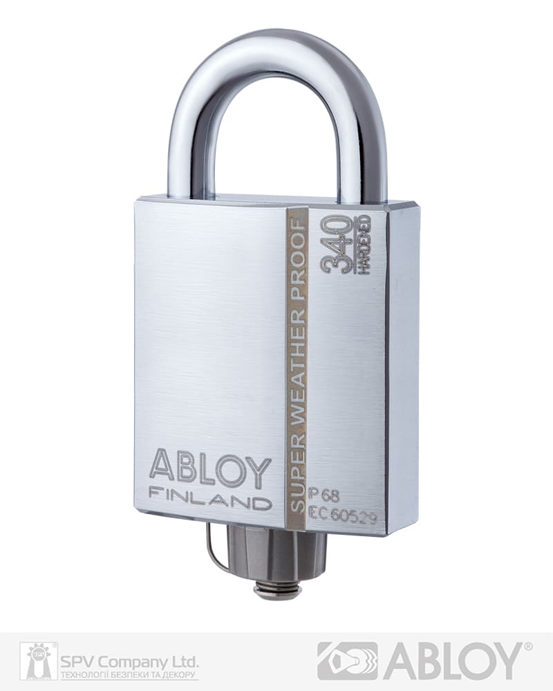 Замок навісний ABLOY PLLW340T PROTEC2 CLIQ TA77ZZ M/S NR_shackle 25мм 10мм BOX