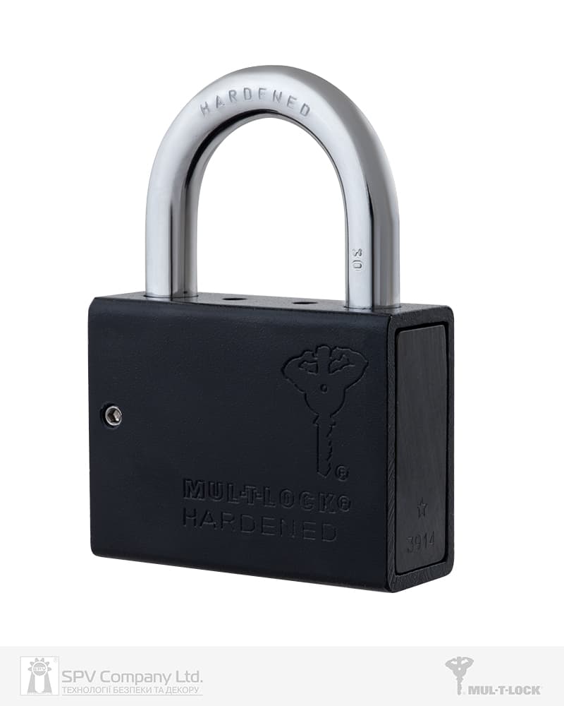 Замок навісний MUL-T-LOCK M10/C1 MTL400 2865 2KEY DND3D_BLACK R_shackle 30мм 9,5мм