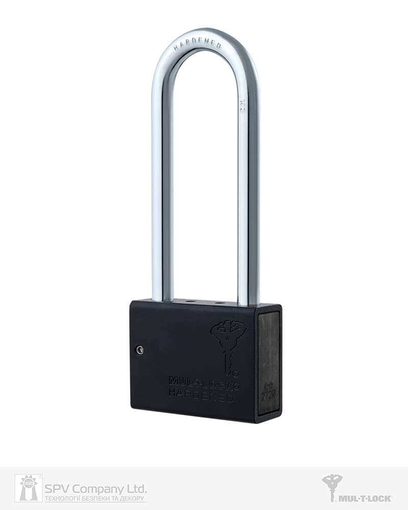 Замок навісний MUL-T-LOCK M10/C3 MTL400 4867 2KEY DND3D_PURPLE_INS R_shackle 102мм 9,5мм