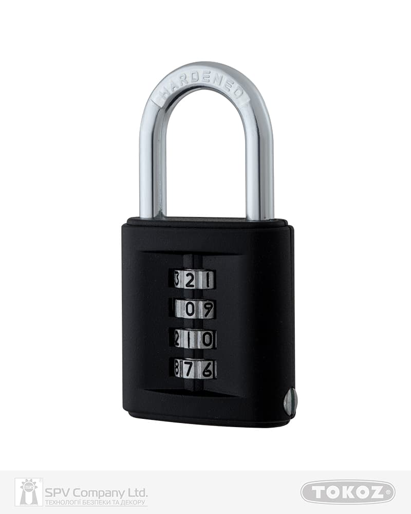 Замок навісний TOKOZ DELTA_50 CODE NR_shackle 39мм 7мм BLISTER
