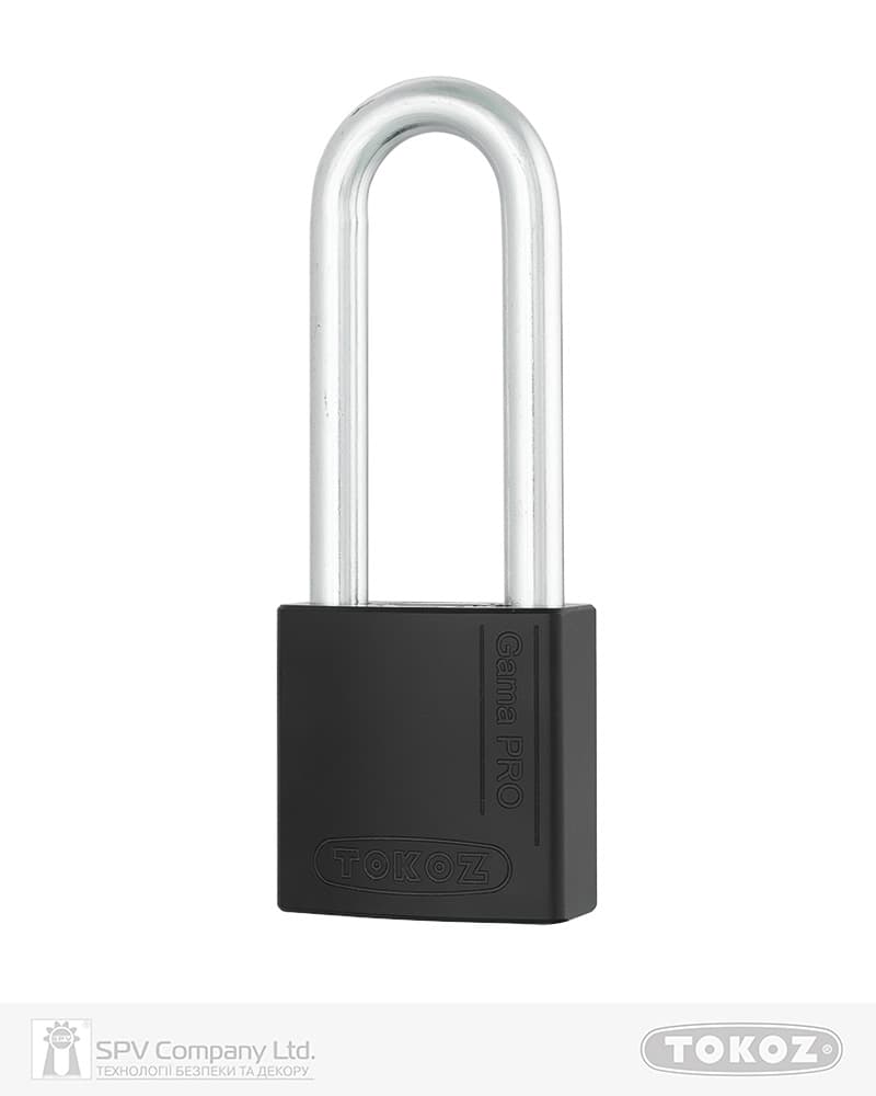 Замок навісний TOKOZ GAMA_50 OS PRO T04 3KEY BLUE Sleeve_3BT NR_shackle 80мм 10мм BOX чорний корпус