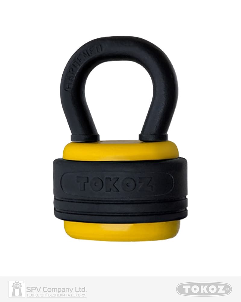 Замок навісний TOKOZ HERKULES 3KEY TK11_M R_shackle 41мм 10,5мм жовтий
