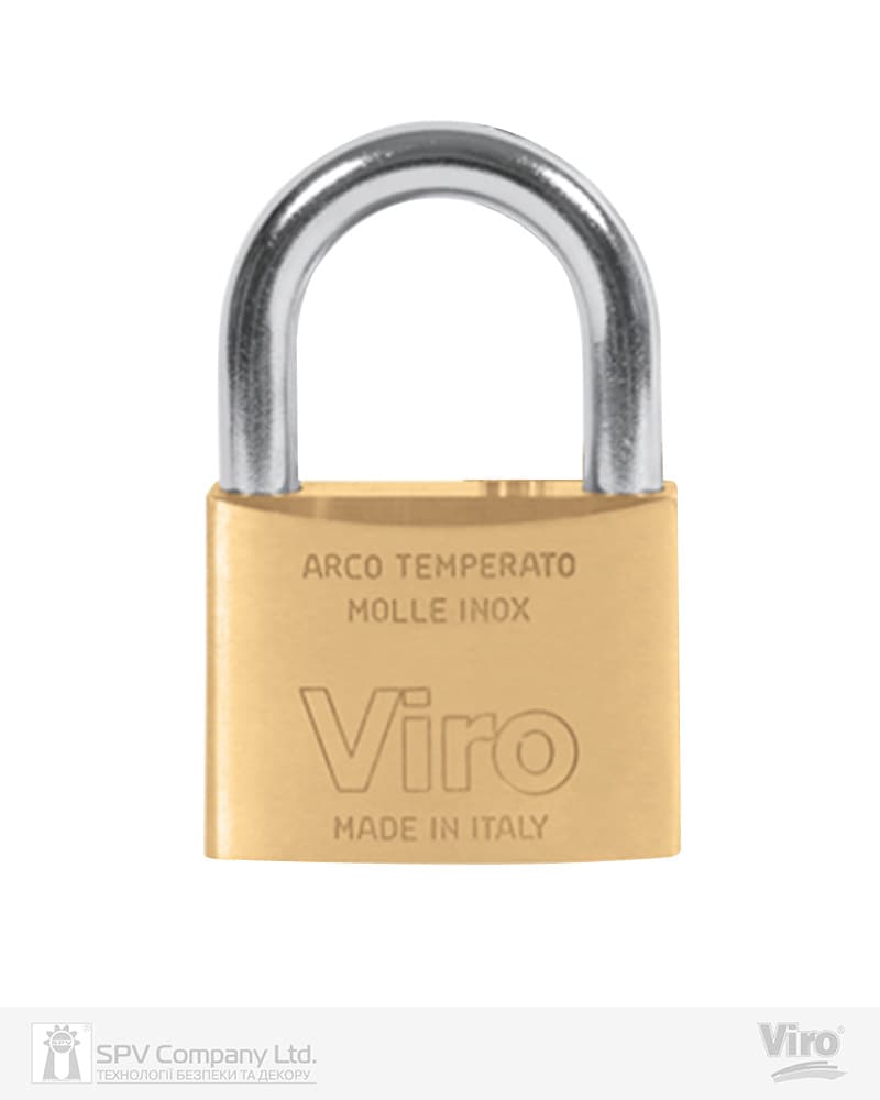 Замок навісний VIRO 304.МС 2KEY 35мм NR_shackle 10мм