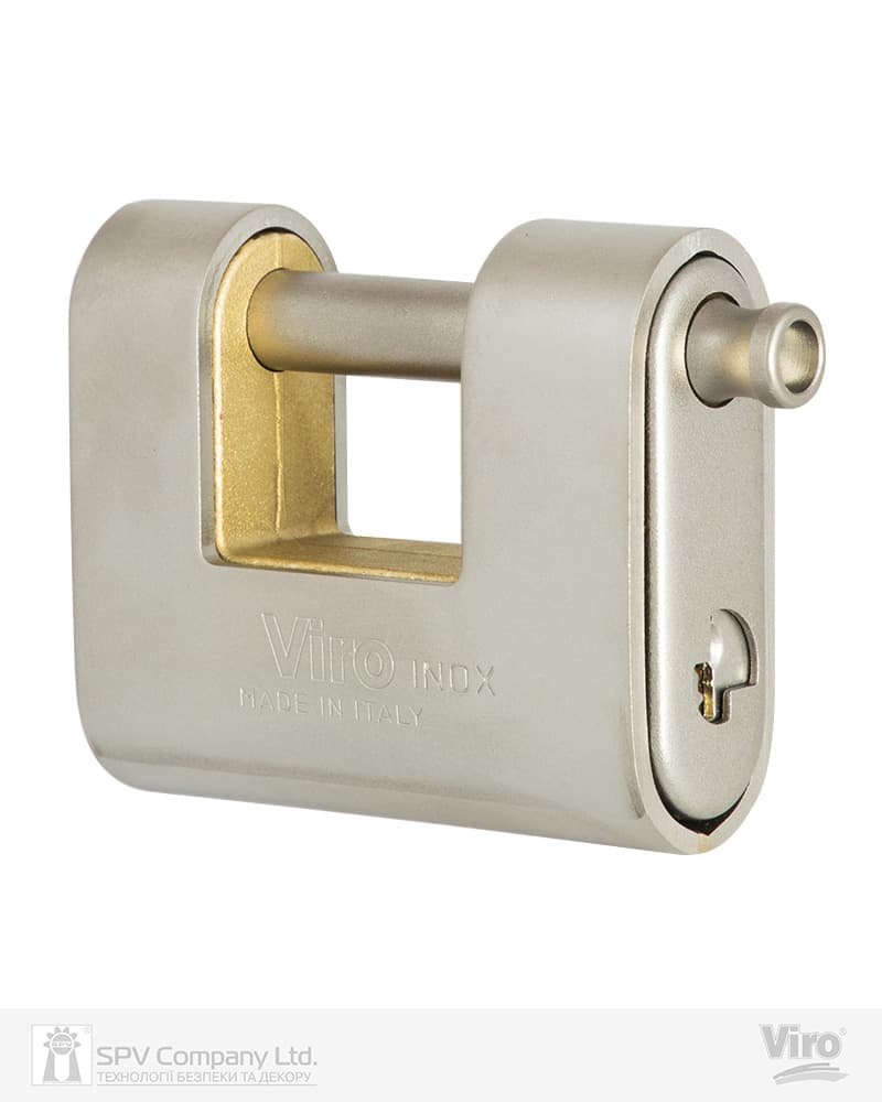 Замок навісний VIRO PANZER_ST.STEEL_VR 4117.X 3KEY 20мм SLID_shackle 12мм key profile patented