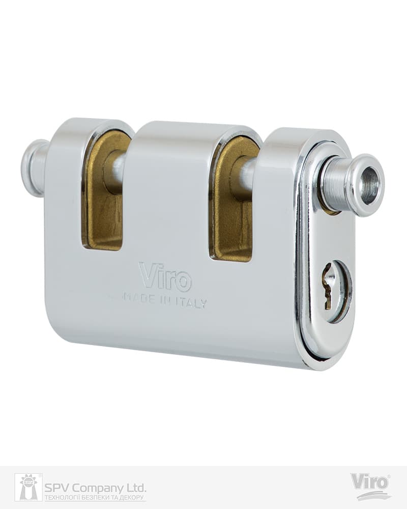 Замок навісний VIRO PANZER_VR.2AS 4126 3KEY 12мм SLID_shackle 12мм BOX key profile patented