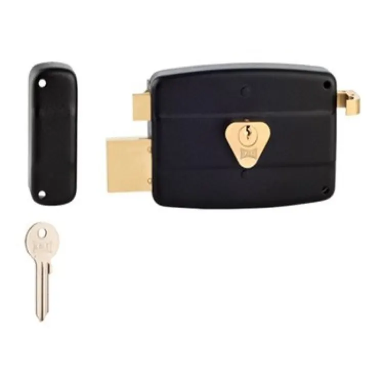 Замок накладний Kale 157C, 60 мм, чорний, правобічний