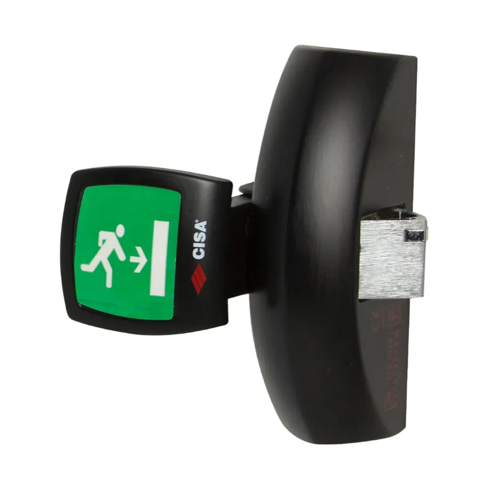 CISA FAST Push-Pad 59061.10 — чорний механізм із зеленою кнопкою