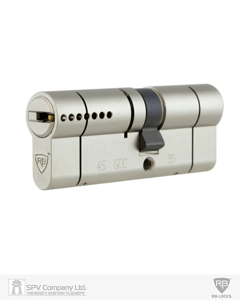 Циліндр RB KEYLOCX 100 мм (50×50) ключ-ключ, матовий хром