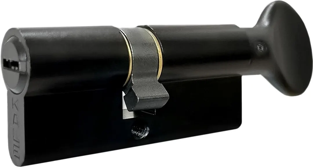 Циліндр KALE BM 100 мм (45×10×45) ключ-тумблер, чорний