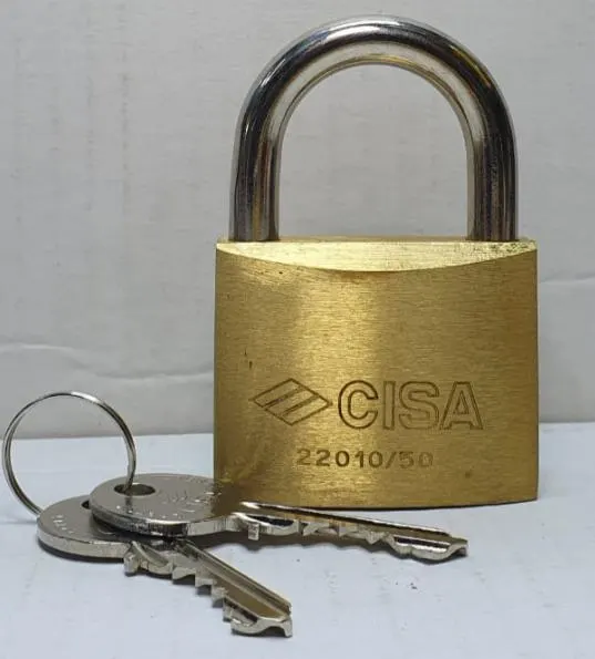 Замок навісний латунний CISA 20010.50, 50 мм