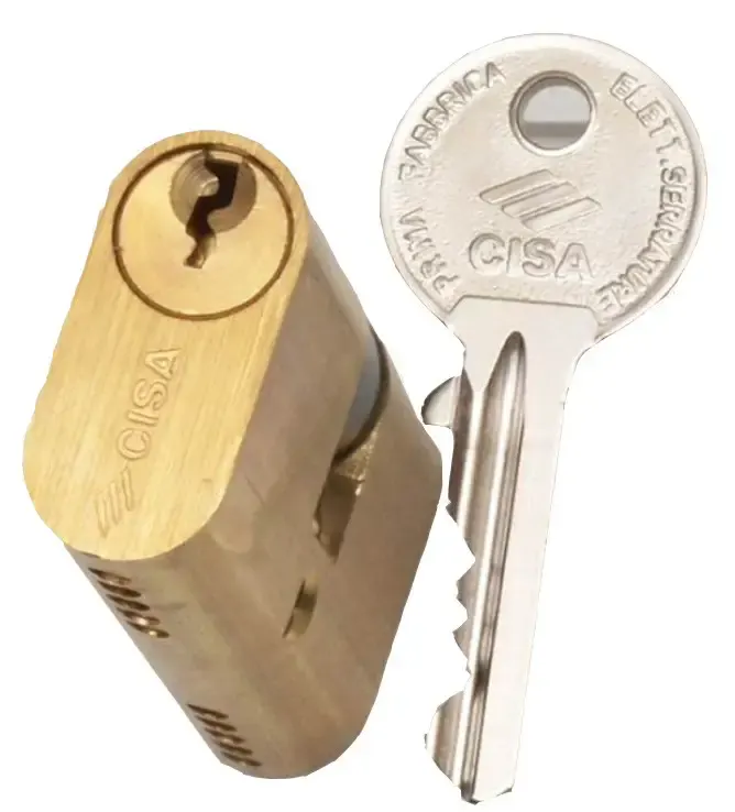 Циліндр овальний CISA 1.08210.18.0, 40×40 мм, ключ-ключ