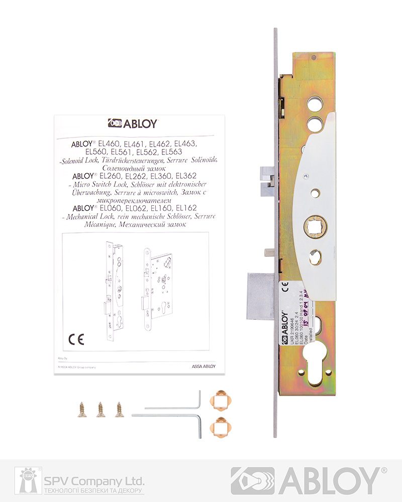 Замок механічний ABLOY врізний EL 060 1 Locking BS30мм 92мм I 8х9мм PANIC FUNCTION EI — фото 9