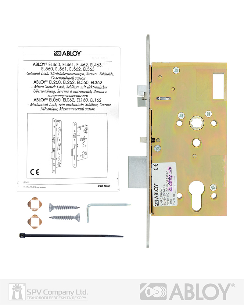 Замок механічний ABLOY врізний EL 160 1 Locking BS55мм 72мм 8х9мм PANIC FUNCTION EI — фото 5