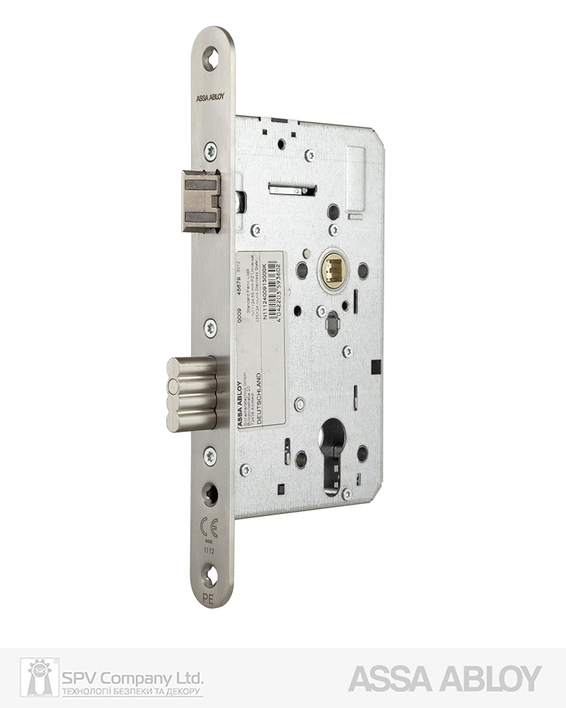 Замок ASSA ABLOY для активної стулки врізний N1112400913000K 1 Locking BS65мм 72мм I 9x9мм UNIV PANIC FUNCTION E — фото 2