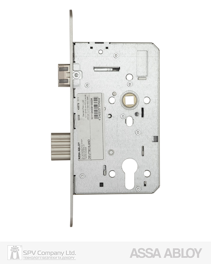 Замок ASSA ABLOY для активної стулки врізний N1112400913000K 1 Locking BS65мм 72мм I 9x9мм UNIV PANIC FUNCTION E — фото 3
