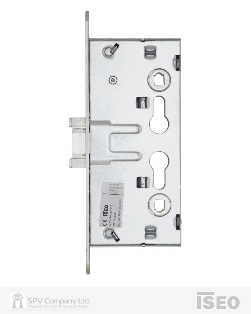 Замок ISEO врізний 214140654 1 Locking BS65мм 72мм 9x9мм Zinc PANIC FUNCTION E — фото 2