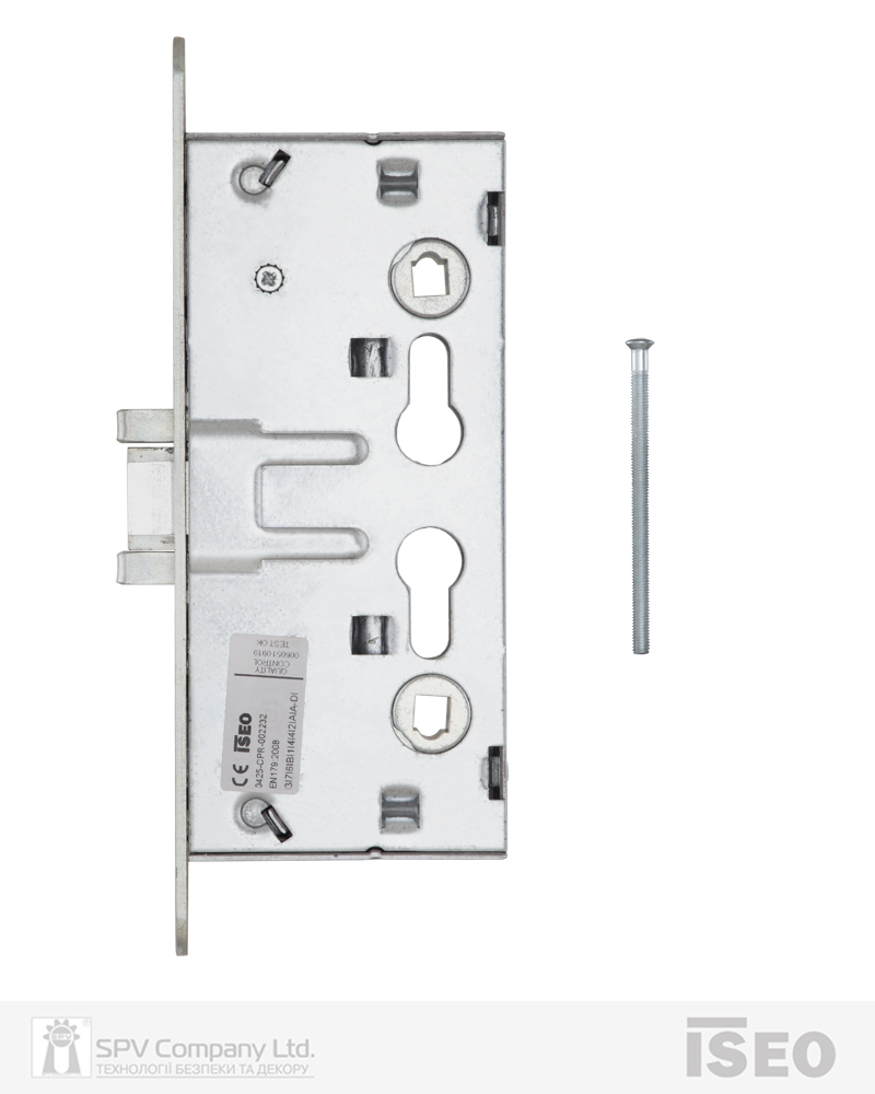 Замок ISEO врізний 214140654 1 Locking BS65мм 72мм 9x9мм Zinc PANIC FUNCTION E — фото 6