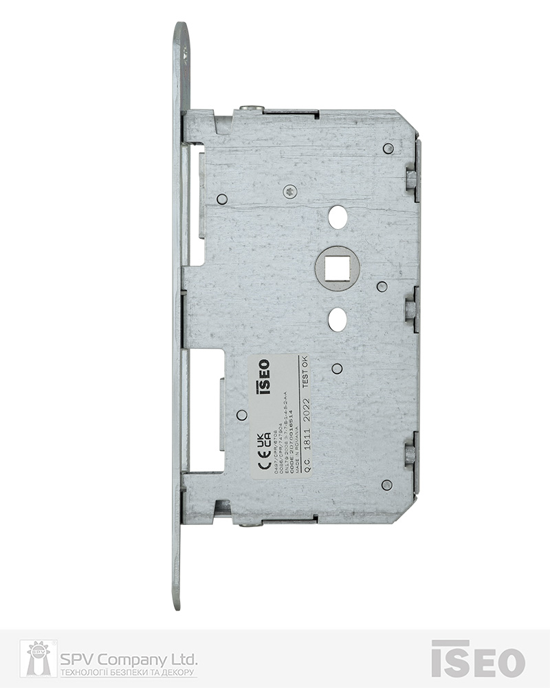 Замок ISEO для пасивної стулки врізний 2D70016514 BS65мм 9x9мм Zinc RIGHT — фото 3