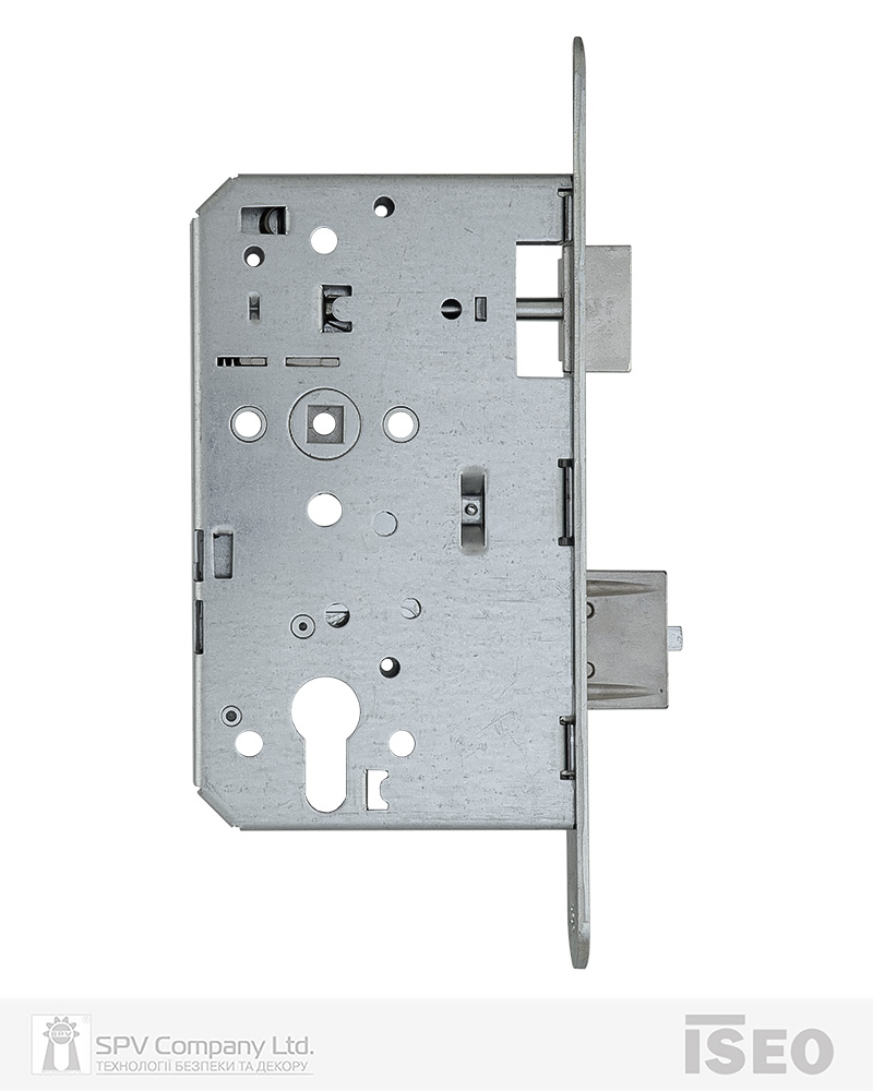Замок ISEO для активної стулки врізний 2DB1216524.4 1 Locking BS65мм 72мм 9x9мм Zinc LEFT відкривання назовн, PANIC FUNCTION B — фото 4