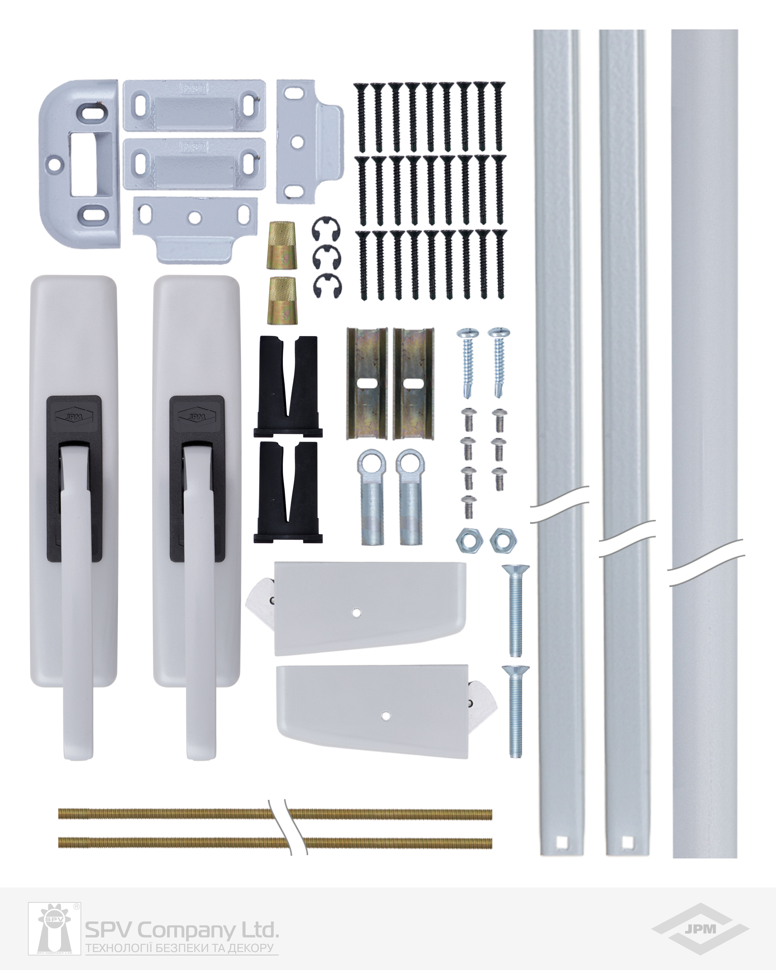 Замок JPM для евакуаційного виходу накладний 890200-01-0-Z 2 Locking P 850мм Cross bar 89 Rim latch — фото 11