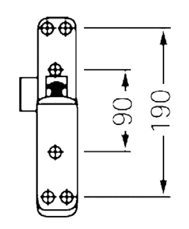 Замок JPM для запасного виходу накладний 898901-06-2-А 1 Locking WN EuroPad 179 Rim bolt — фото 11