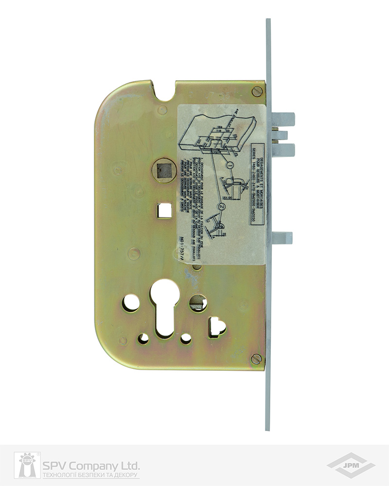 Ручка JPM для евакуаційного виходу врізний 901000-01-0-A 1 Locking PN 900мм 9x9мм Touch bar with mortise lock — фото 7