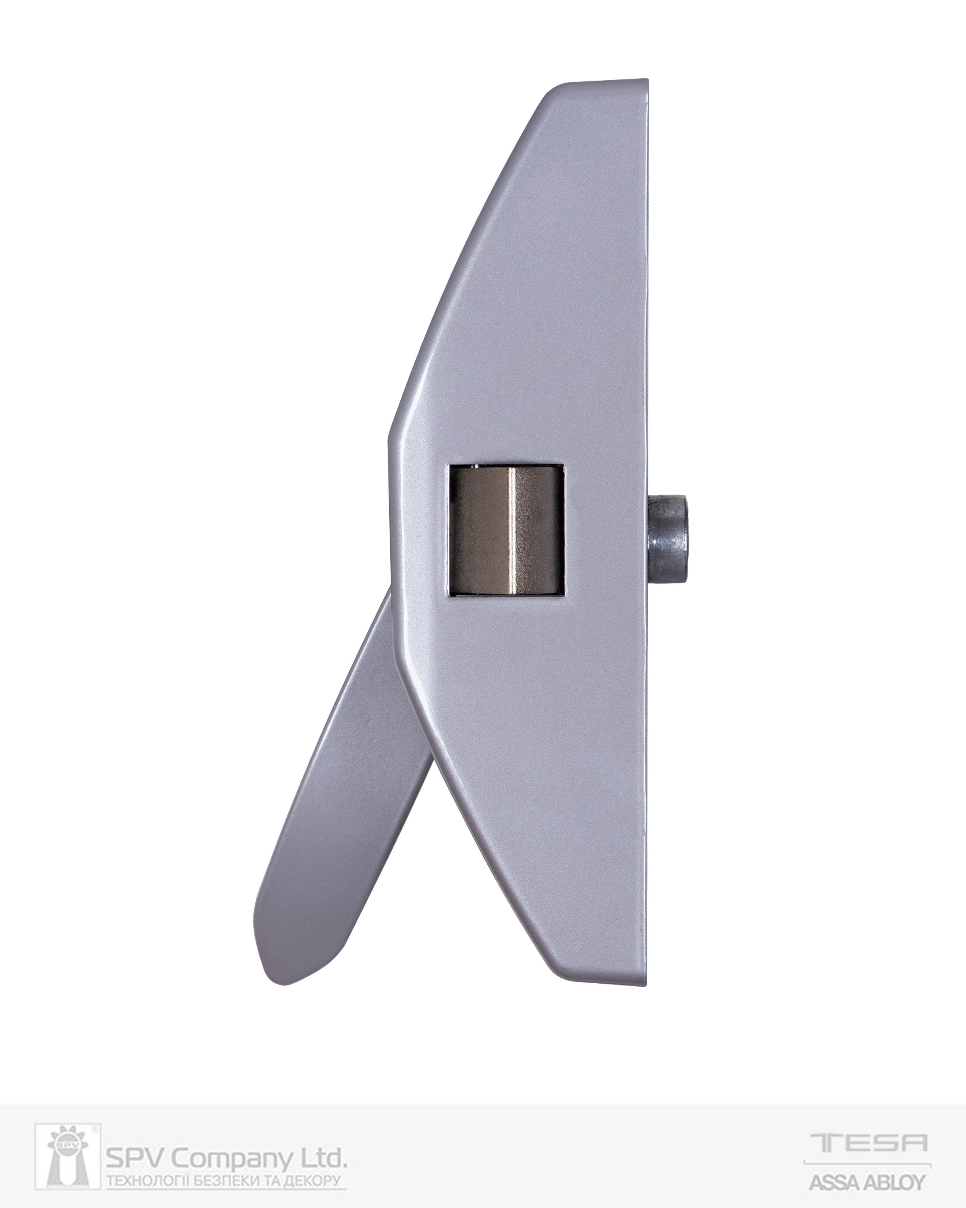 Замок TESA для евакуаційного виходу накладний 1910908 1 Locking PP 900мм 8x8мм P: silver (RAL9006)/P: silver (RAL9006) — фото 4