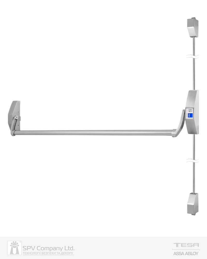 Замок TESA для евакуаційного виходу накладний 1930908 2 Locking II 900мм 8x8мм I: stainless steel/I: stainless steel