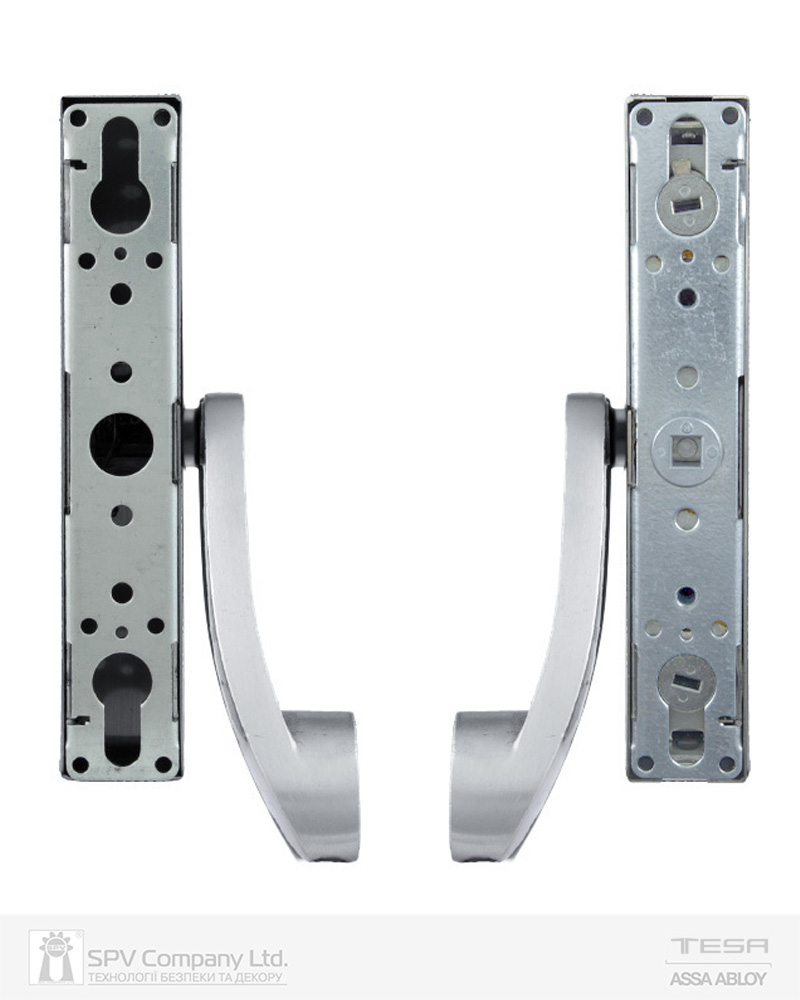 Замок TESA для евакуаційного виходу накладний 1930908 2 Locking II 900мм 8x8мм I: stainless steel/I: stainless steel — фото 3