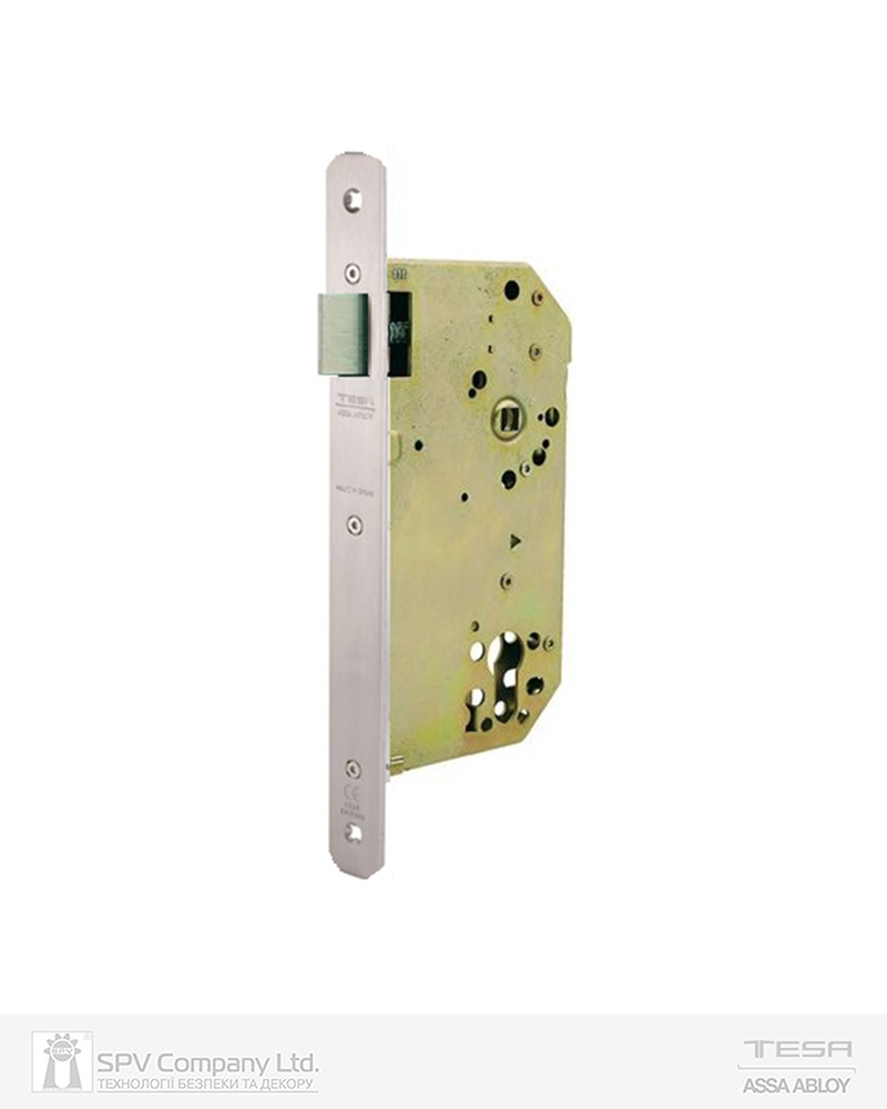 Замок TESA для активної стулки врізний 4039Т 1 Locking BS60мм 85мм I 8x8мм RIGHT, PANIC FUNCTION, 20 мм Rounded