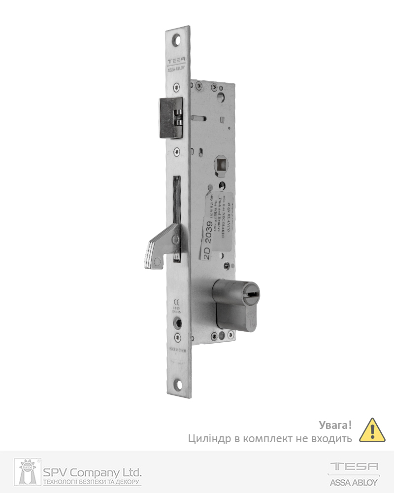 Замок TESA для активної стулки врізний 2240BA 1 Locking BS30мм 85мм I 8x8мм LEFT відкривання назовні, для профільних дверей, PANIC FUNCTION D/E