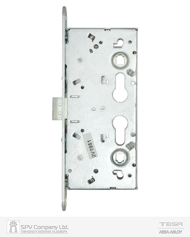 Замок TESA для активної стулки врізний CF65 1 Locking BS65мм 72мм Zinc 9x9мм для прохідних дверей, циліндр не працює — фото 2