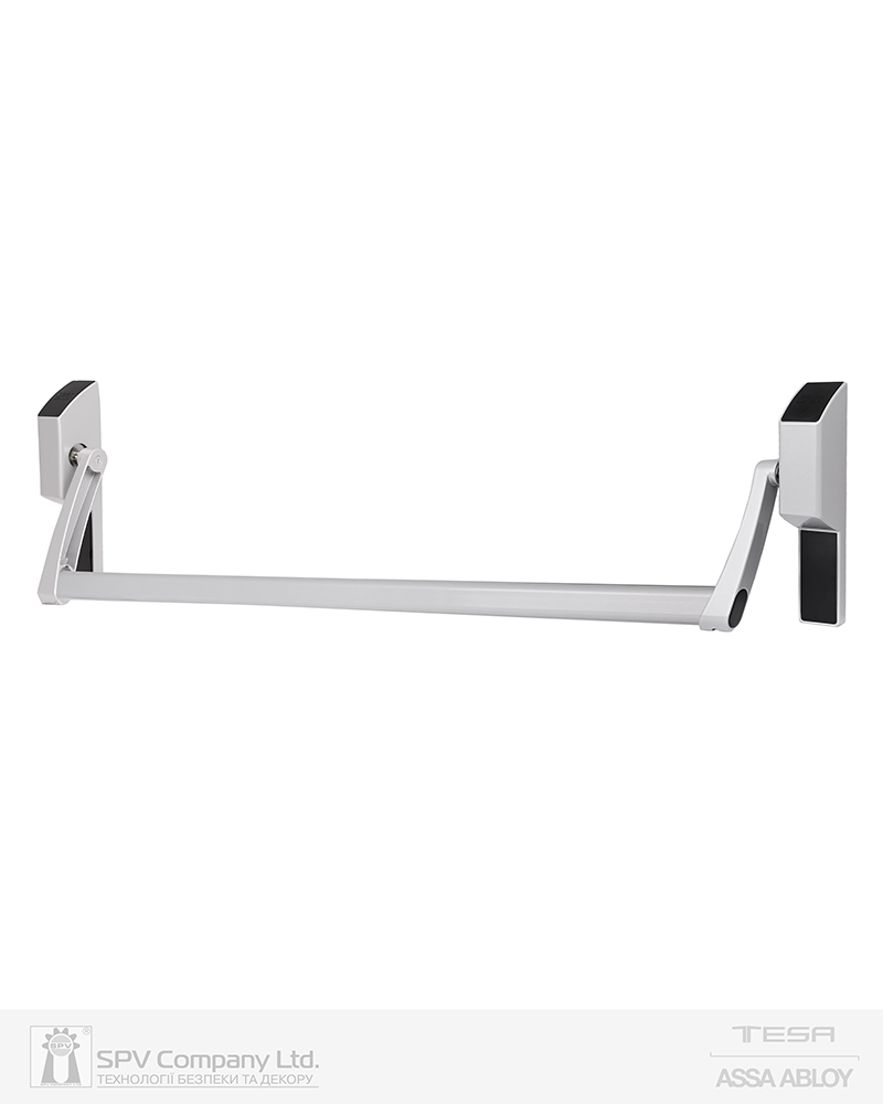 Ручка TESA для евакуаційного виходу врізний GLOBAL1E GG 1200мм 9x9мм G: silver (RAL9006)/G: silver (RAL9006)