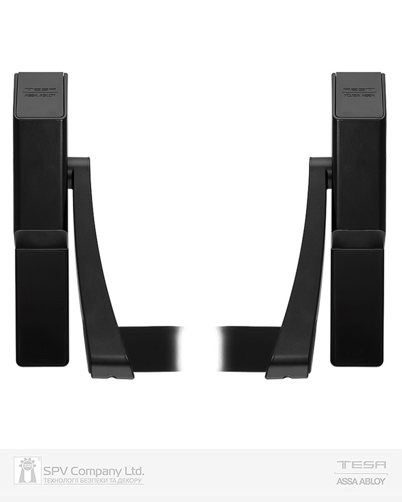 Ручка TESA для евакуаційного виходу врізний GLOBAL1E NN 1200мм 9x9мм N: black (RAL 9005)/ N: black (RAL 9005) — фото 2