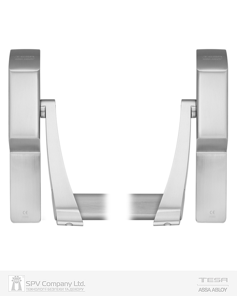 Ручка TESA для евакуаційного виходу врізний GLOBAL1E II 900мм 9x9мм I: stainless steel/I: stainless steel — фото 2