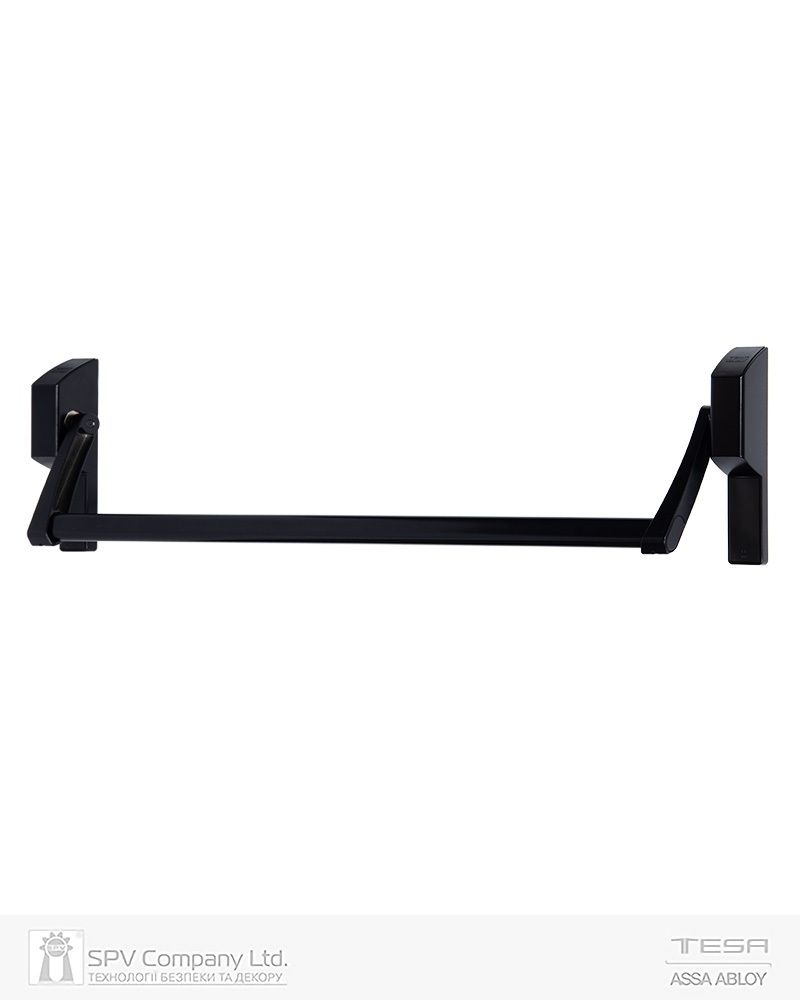 Ручка TESA для евакуаційного виходу врізний GLOBAL1E NN 900мм 9x9мм black (RAL 9005)/ N: black (RAL 9005)