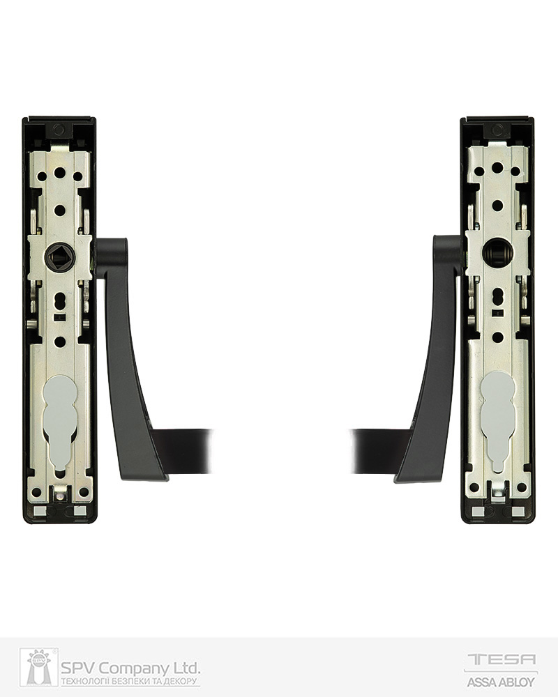 Ручка TESA для евакуаційного виходу врізний GLOBAL1E NN 900мм 9x9мм black (RAL 9005)/ N: black (RAL 9005) — фото 3