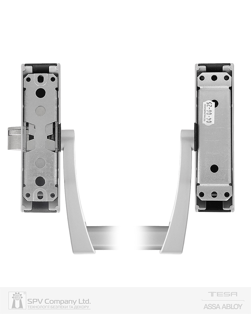 Замок TESA для евакуаційного виходу накладний GLOBAL1S 1 Locking GG 1200мм 8x8мм G: silver (RAL9006)/G: silver (RAL9006) — фото 3