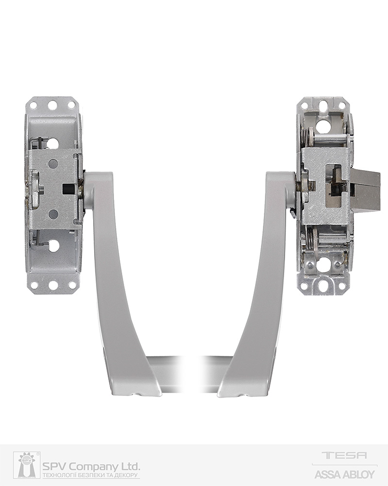 Замок TESA для евакуаційного виходу накладний GLOBAL1S 1 Locking GG 1200мм 8x8мм G: silver (RAL9006)/G: silver (RAL9006) — фото 4