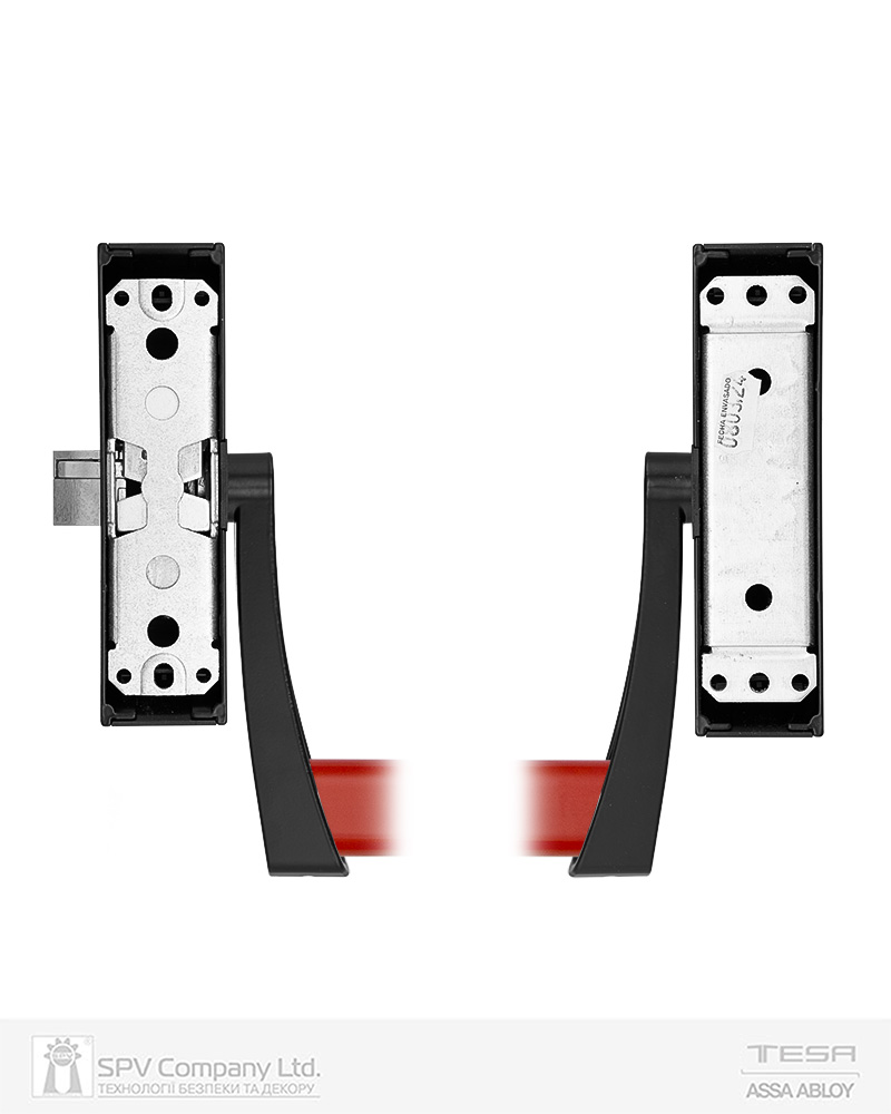 Замок TESA для евакуаційного виходу накладний GLOBAL1S 1 Locking NR 1200мм 8x8мм N: black (RAL 9005)/ R: red (RAL 3000) — фото 3