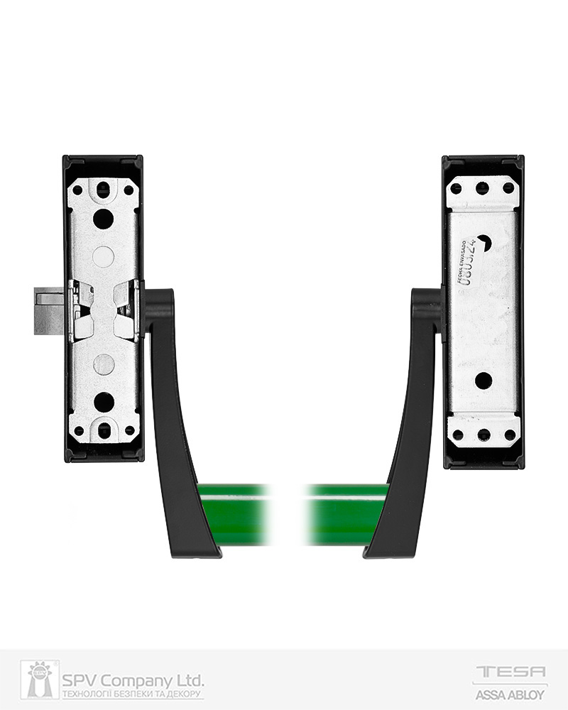 Замок TESA для евакуаційного виходу накладний GLOBAL1S 1 Locking NV 900мм 8x8мм N: black (RAL 9005)/ V: green (RAL 6002) — фото 3