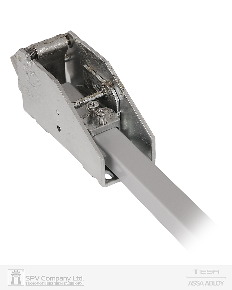 Замок TESA для евакуаційного виходу накладний GLOBAL2S 2 Locking GG 1200мм 8x8мм G: silver (RAL9006)/G: silver (RAL9006) — фото 6