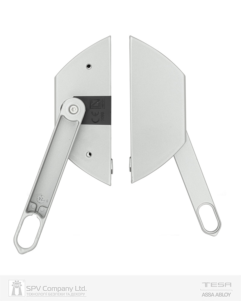 Замок TESA для евакуаційного виходу накладний GLOBAL3L 3 Locking GR 900мм 8x8мм G: silver (RAL9006)/ R: red (RAL 3000) — фото 4