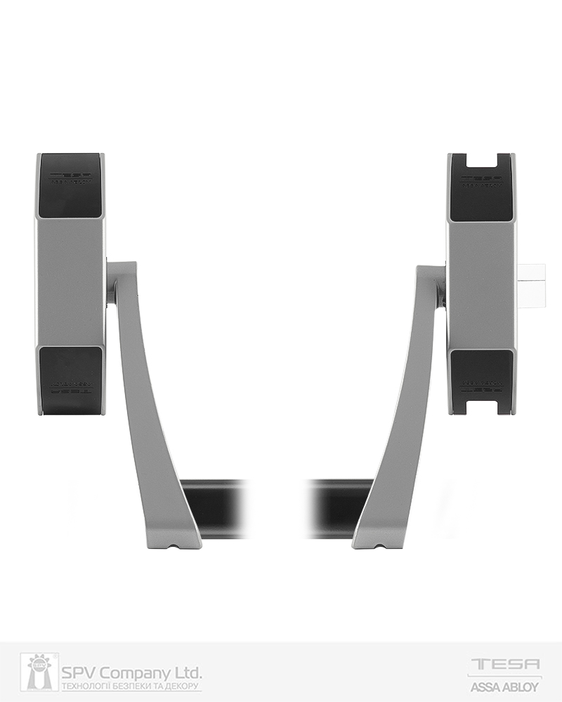 Замок TESA для евакуаційного виходу накладний GLOBAL3S 3 Locking GN 900мм 8x8мм G: silver (RAL9006)/N: black (RAL9005) — фото 2